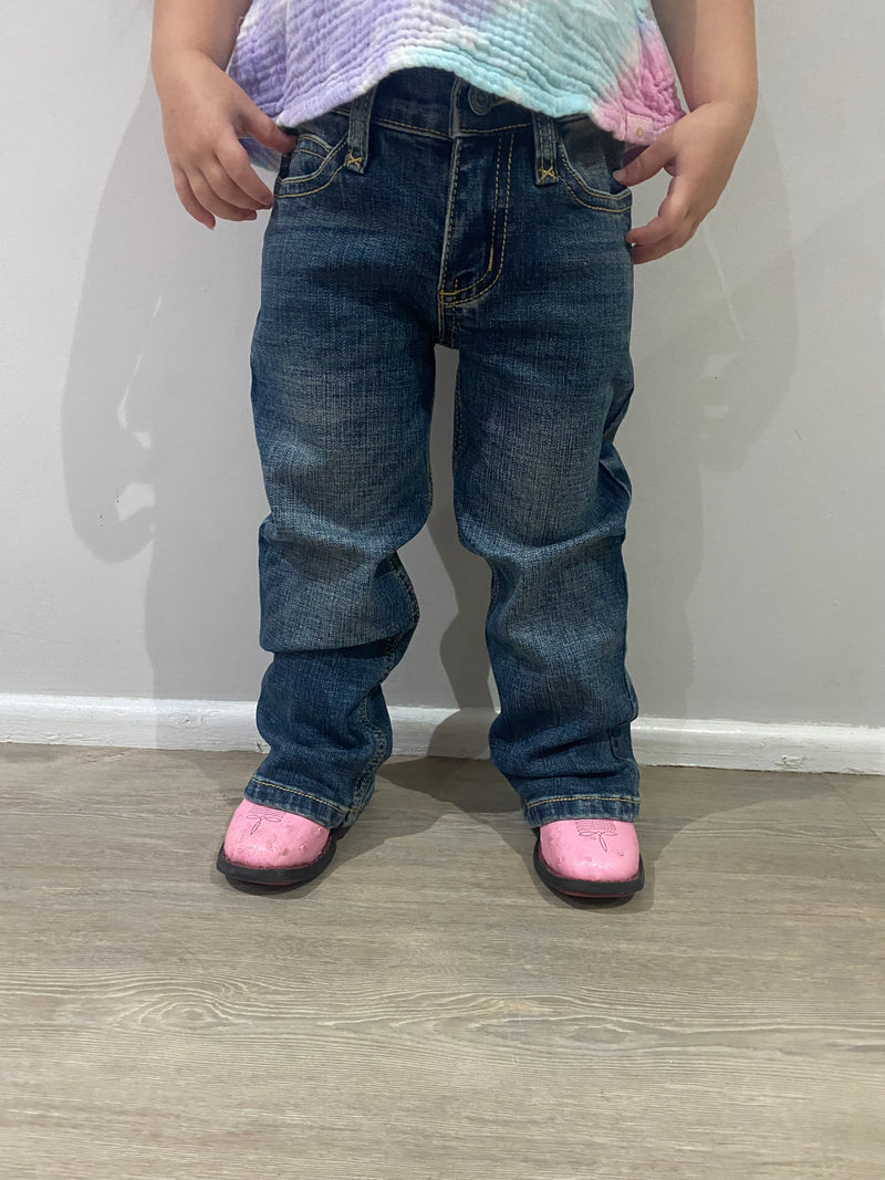 Girl's CC Western Jeans - Dark Wash Bootcut