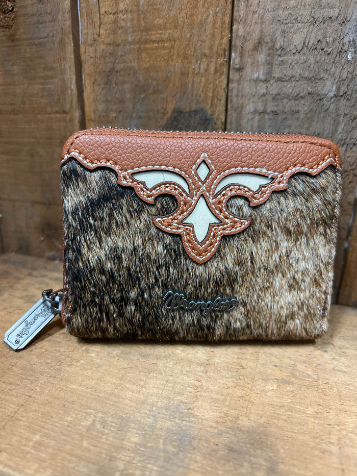 Wrangler Cowhide Coin Purse - Brown (WG322-W088BR)