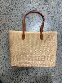 Raffia Handbag - Neutral