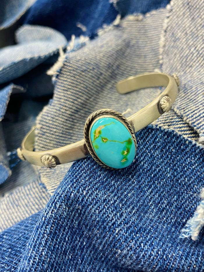 Yellowhorse Cuff - Silver Turquoise