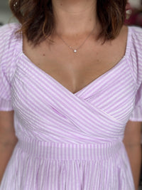 Stella Dress - Pink Stripe