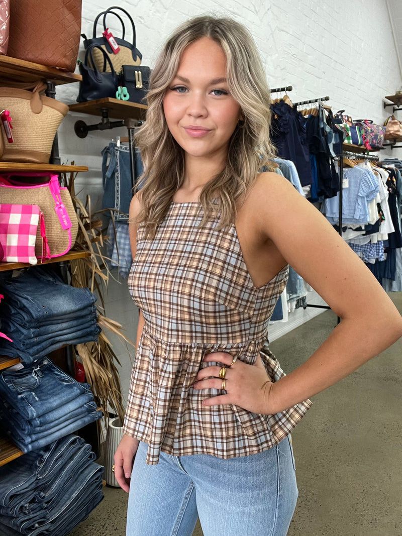 Baylor Top - Check Print