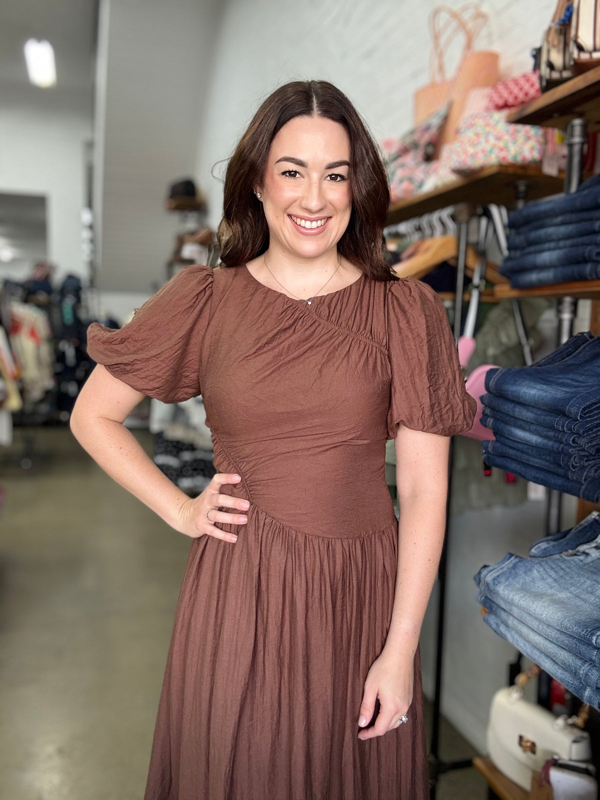 Scarlett Maxi Dress - Chocolate