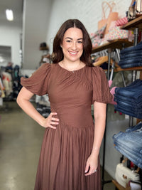 Scarlett Maxi Dress - Chocolate