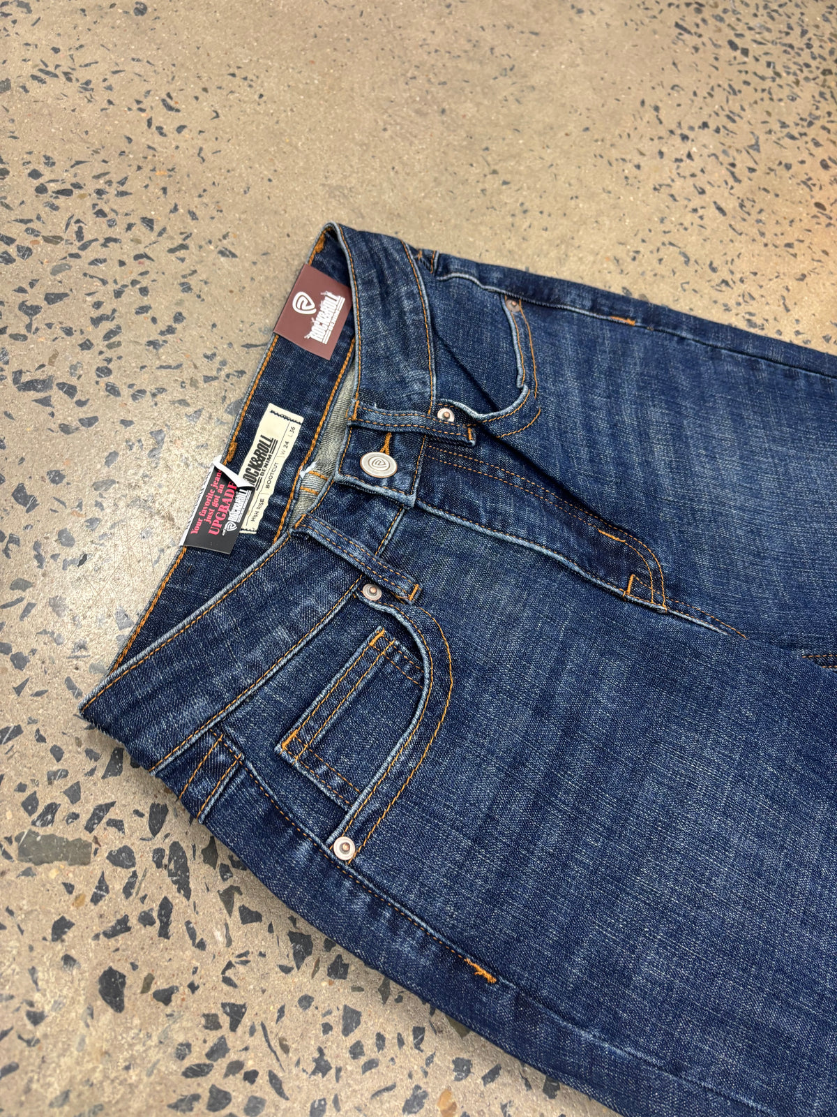 Rock & Roll Cowgirl Jeans - BW4HD09748 - Stitched Welt Pocket High Rise Bootcut