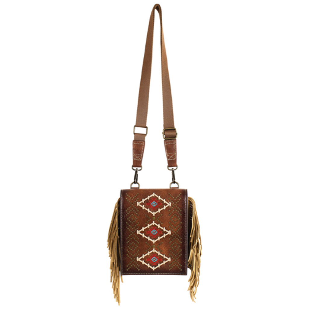 Catchfly Shoulder Pouch - Tan With Aztec