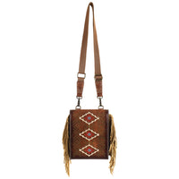 Catchfly Shoulder Pouch - Tan With Aztec