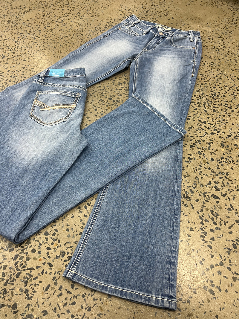 Rock & Roll Cowgirl Jeans - BW4RD04047 - Mid Rise Riding Fit