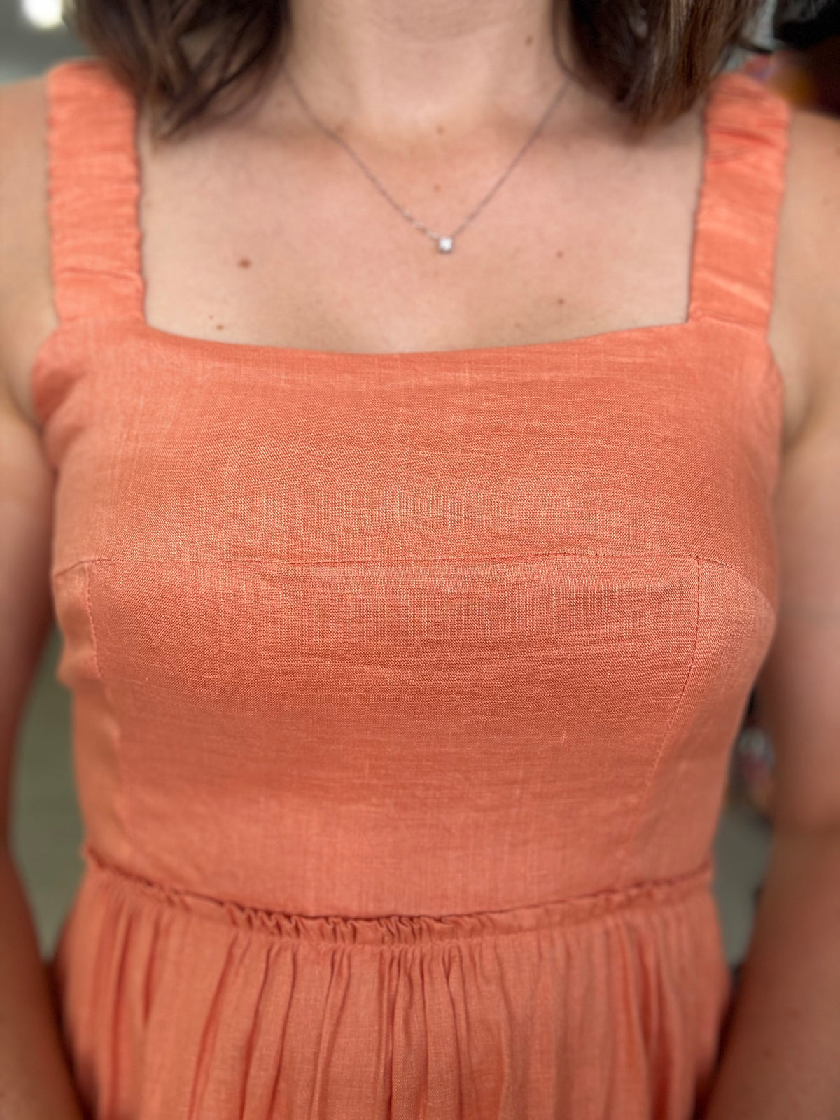 Eden Ruched Maxi Dress - Sherbet