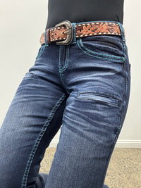 Cowgirl Tuff Jeans - Colorful Bootstitch