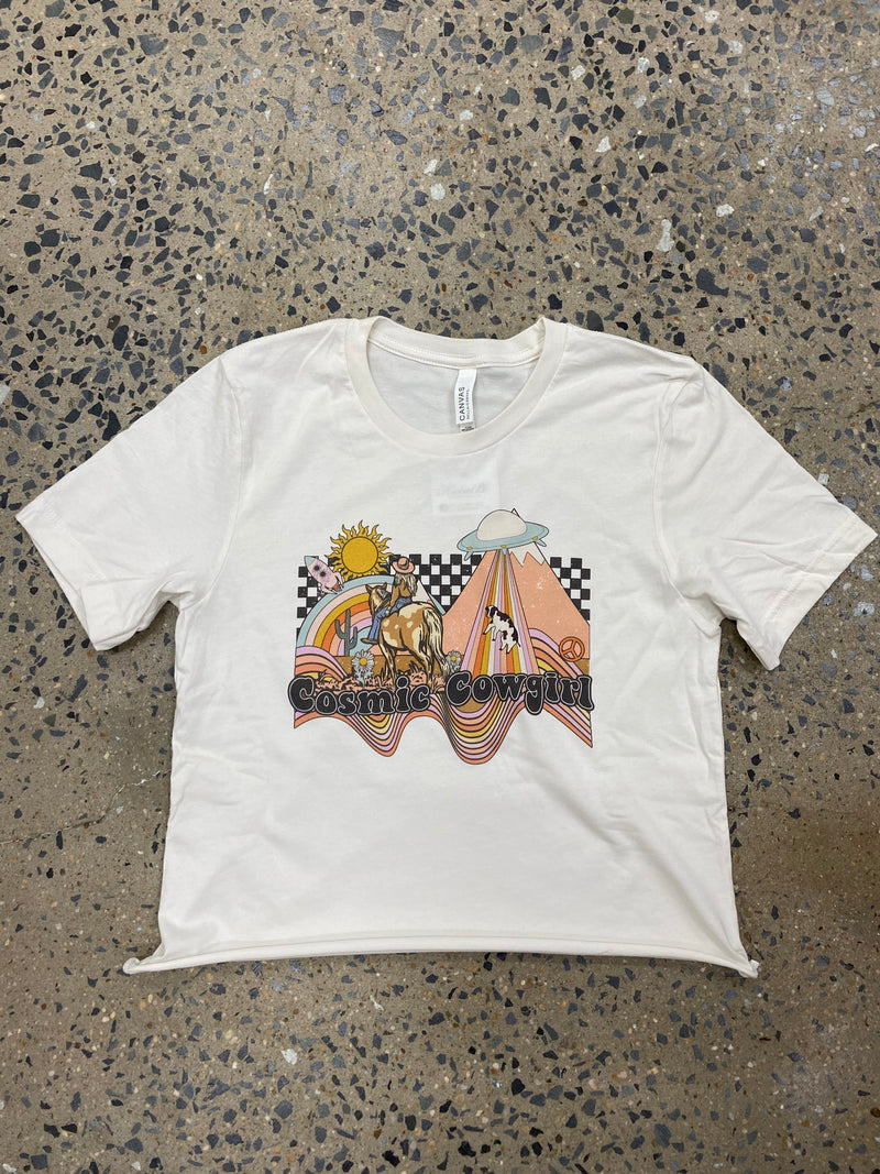 Cosmic Cowgirl Tee - Vintage White
