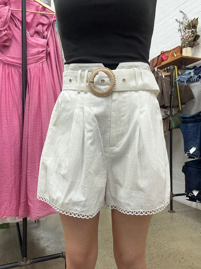 Wattle Shorts - White