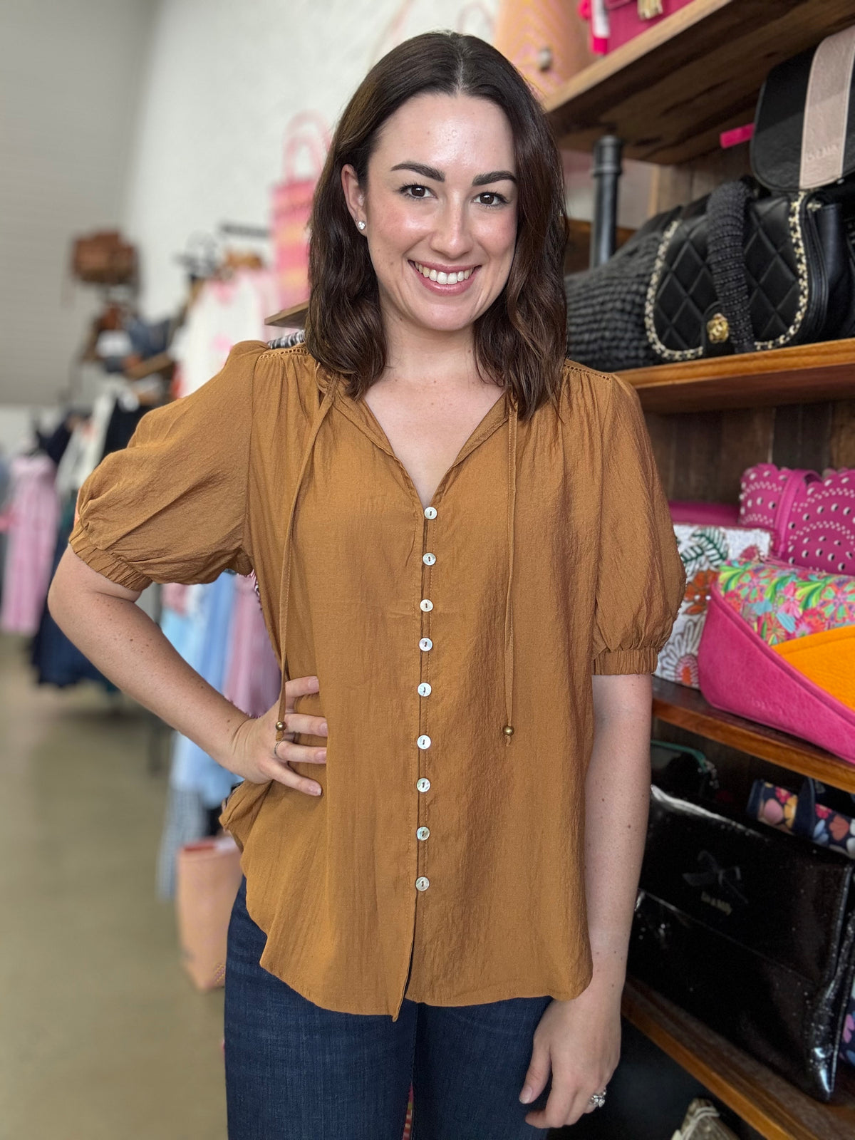 Isla Top - Brown