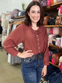Lilith Top - Burgundy