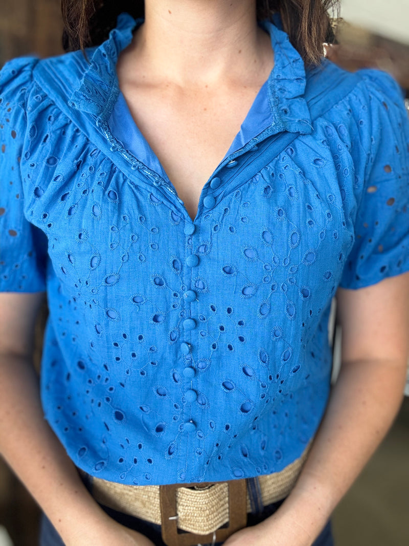 Aylah Top - Cobalt Blue