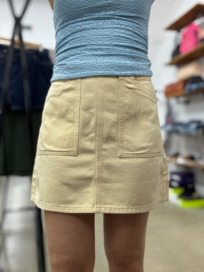 Becca Mini Skirt - Butter
