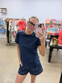 AAE Washed Tee - Navy