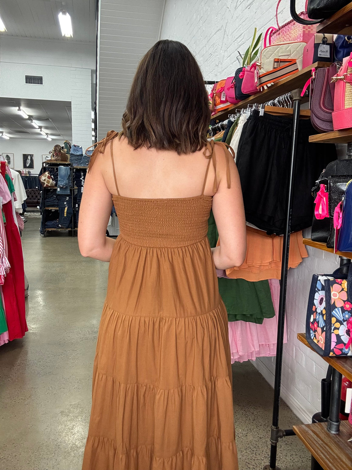 Annika Dress - Rust Orange