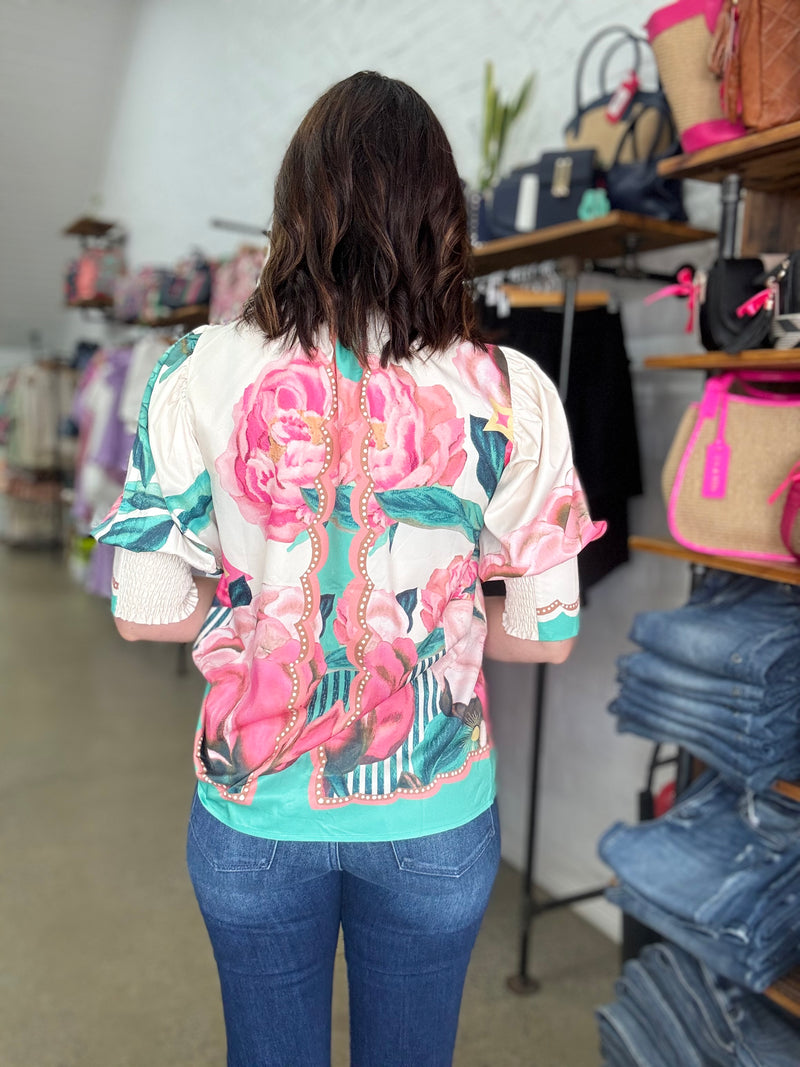 Marisol Top - Garden Floral