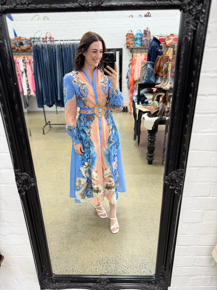Mabel Maxi Dress - Willow Blue