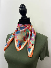 Western Wild Rag - Abstract Watercolour (Orange)