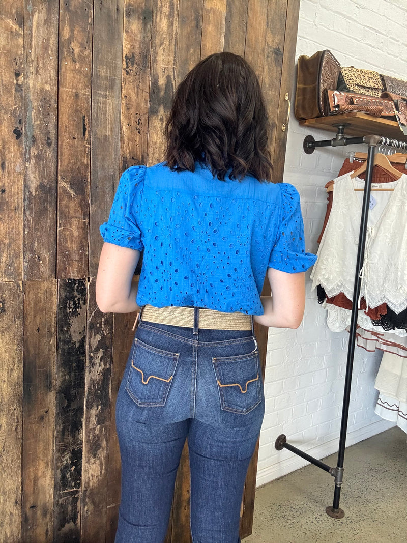 Aylah Top - Cobalt Blue