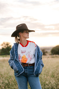 Harriette Jacket - Multi Denim