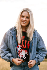 Brixton Denim Bomber - Light Blue