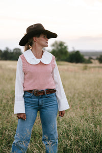 Talullah Knit Vest - Rose