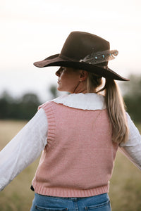 Talullah Knit Vest - Rose