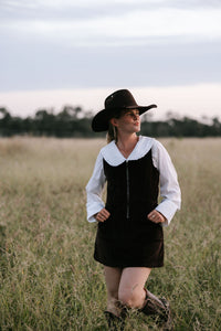 Parker Cord Dress - Brown