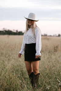 Parker Cord Skirt - Brown