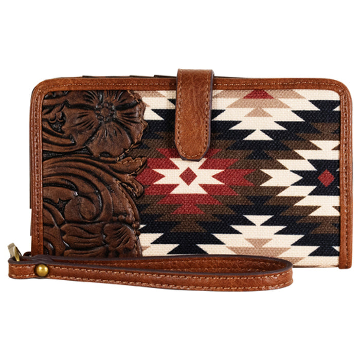 Catchfly Wallet - Tan With Aztec