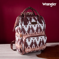 Wrangler Allover Aztec Dual Sided Backpack (WG2204-9110BR)