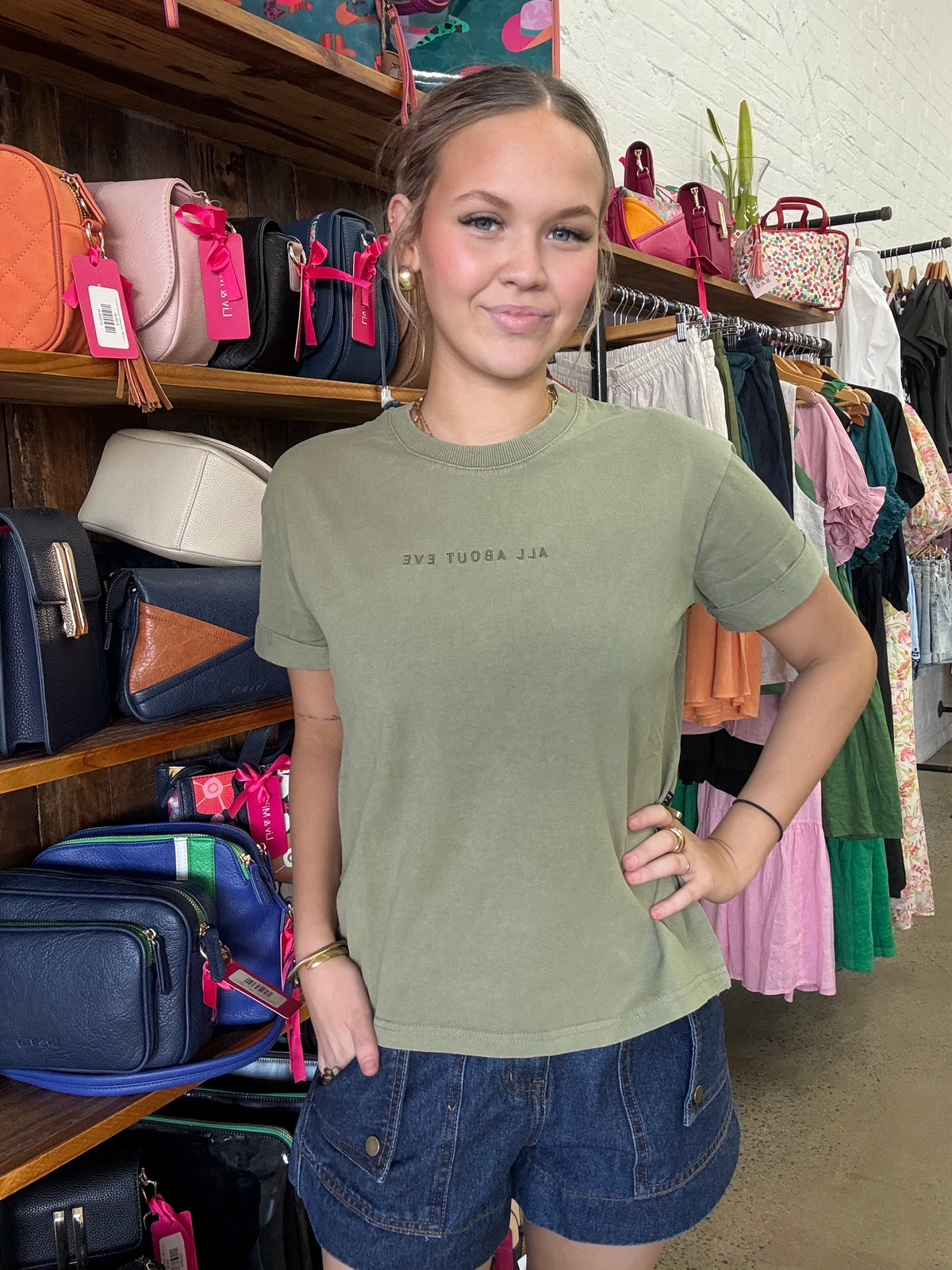 AAE Washed Tee - Khaki