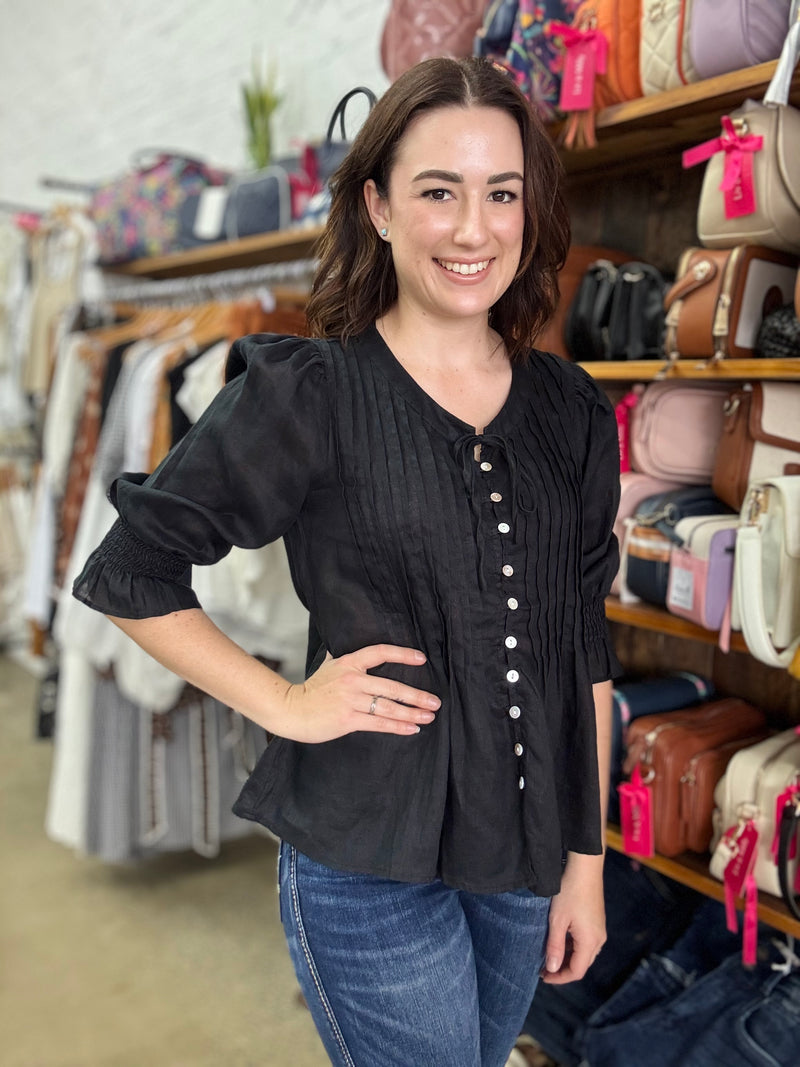 Birdie Top - Black
