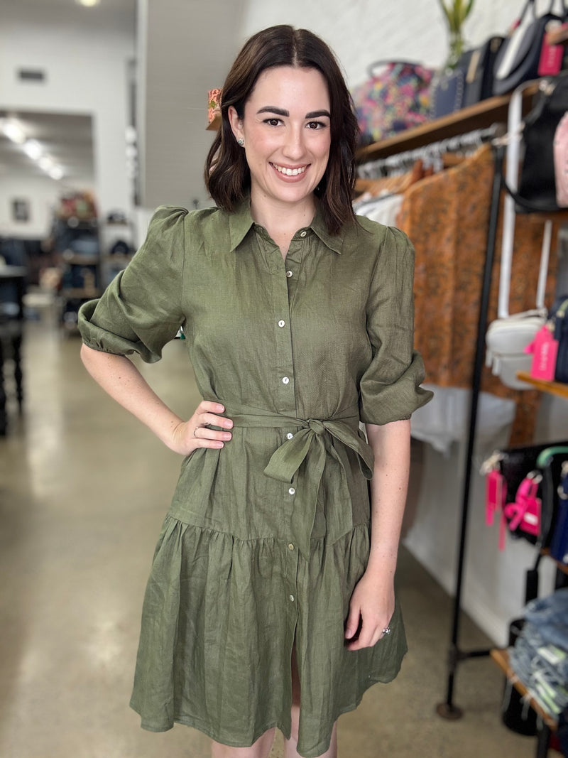 Capri Dress - Forest Green