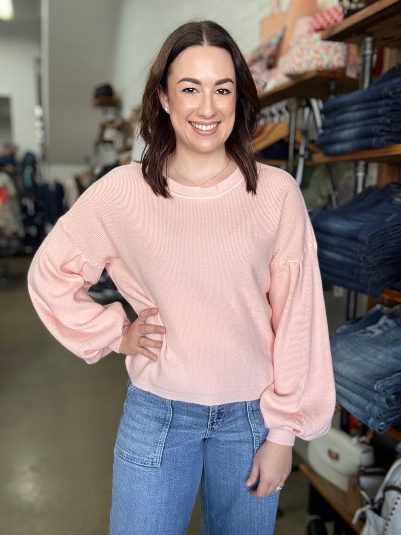 Bria Knit - Blush Pink