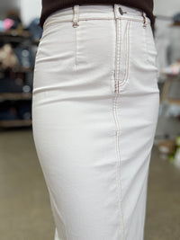 Mila Maxi Skirt - White
