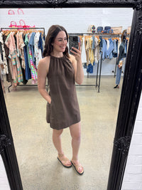Harlow Mini Dress - Chocolate