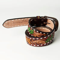 Western Belt - Cactus & Floral Tooled