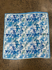 Western Wild Rag - Watercolour Periwinkles (Blue)