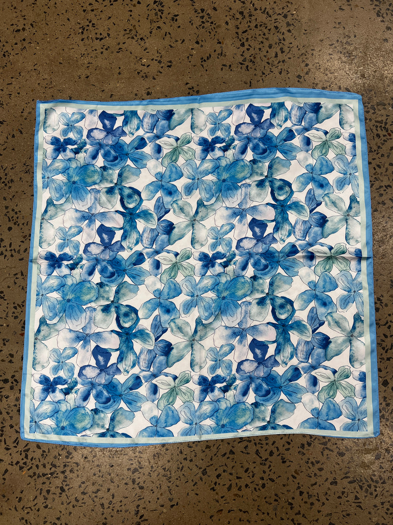 Western Wild Rag - Watercolour Periwinkles (Blue)