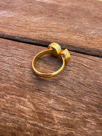 Coastal Charm Adjustable Ring - Turquoise Stone
