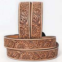 Western Belt - Floral Carved Leather