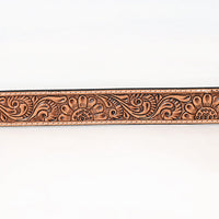 Western Belt - Floral Carved Leather