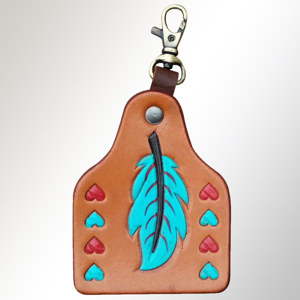 Leather Key Ring - Cass