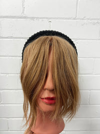 Lee Headpiece - Black Pearl Beads