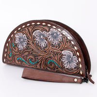 Ruth - Leather Tooled Clutch