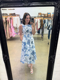 Marina Doll Dress - Coastal Print